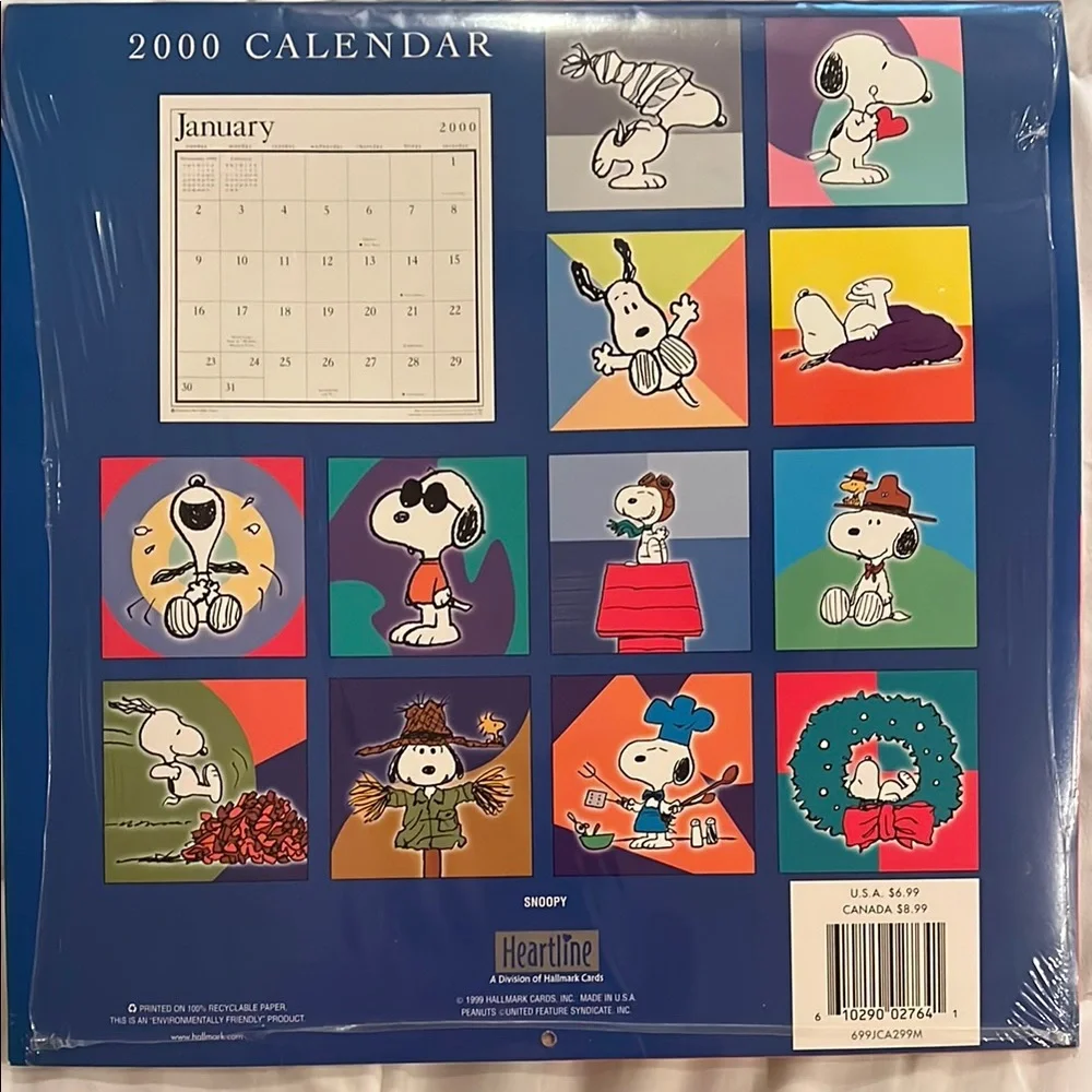 Snoopy 2000 Calendar - Picture 2 of 3